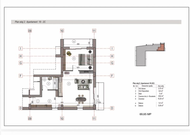 Titan sector 3, apartament 70mp, balcon